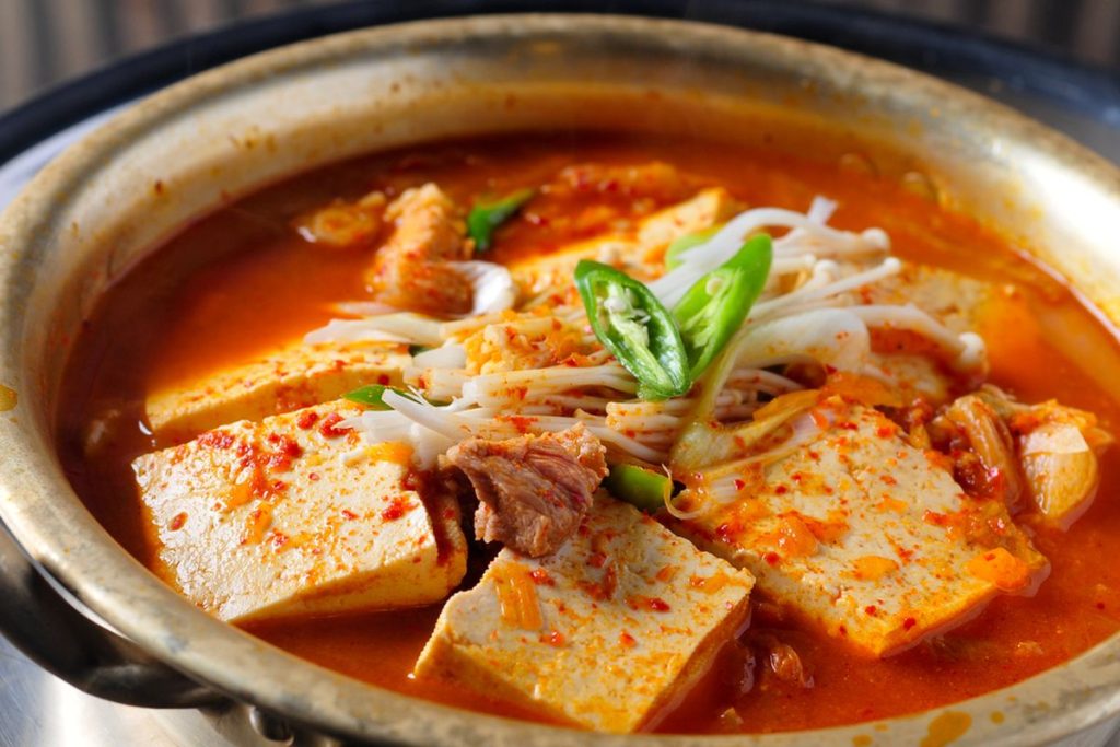 Cara Membuat Kimchi Sup Tahu Sutra