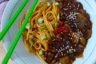 Resep Jajangmyeon Halal Menggunakan Daging Ayam Fillet